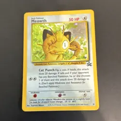 Wizards of the Coast Pokemon TCG Meowth Wotc Promo 10/53 Holo Basic 50 HP Promo - Image 1