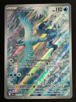 2025 Pokemon Articuno 161/159 IR Full Art Illustration Rare Journey Together EN - Image 1
