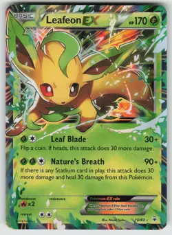 Leafeon EX 10/83 Holo EX Rare Generations Pokemon Holo Near Mint - Image 1