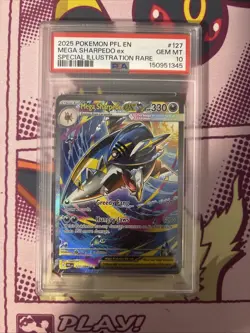Mega Sharpedo EX | PSA 10 | 127/094 | Phantasmal Flames | SIR | Pokemon TCG - Image 1