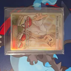 Pokemon Professor Oak's Setup Full Art Ultra Rare Holo Sm-Cosmic Eclipse 233/236 - Image 4