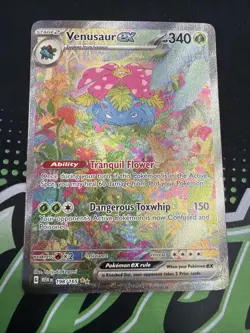 Pokemon TCG Venusaur ex 198/165 Scarlet & Violet 151 SIR Full Art Holo English - Image 1