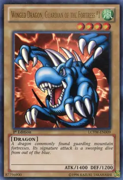 Winged Dragon, Guardian of the Fortress #1 Yu-Gi-Oh! LCYW-EN009 1st Ultra Rare - Image 1