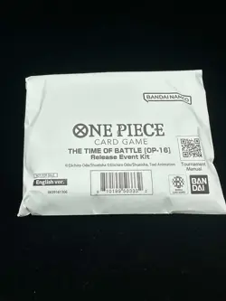 ONE PIECE THE TIME OF BATTLE OP 16 RELEASE EVENT KIT NEW AND SEALED - Image 1
