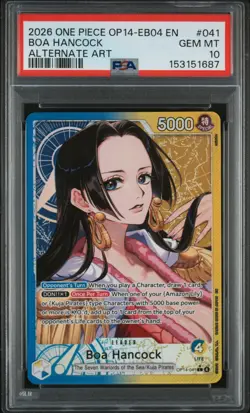 Boa Hancock Op14-EB04 041 Alternate Art Leader One Piece PSA 10 - Image 1
