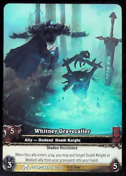 World of Warcraft TCG Whitney Gravecaller (Extended Art) - Scourgewar 198/270 - Image 1