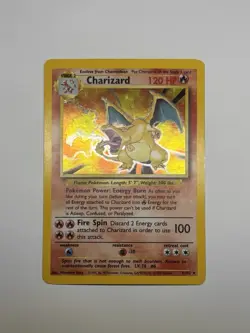 Pokemon Charizard 4/102 - Base Set 1999 - Holo Rare Card TCG - Vintage WOTC LP - Image 1