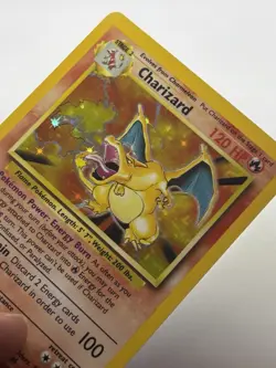 Pokemon Charizard 4/102 - Base Set 1999 - Holo Rare Card TCG - Vintage WOTC LP - Image 2