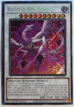 Yugioh Bystial Dis Pater RA05-EN041 Secret Rare 1st Edition - Image 1