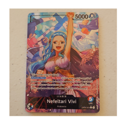 One Piece CCG Nefeltari Vivi Leader Alt Art Foil OP04-001 Kingdoms of Intrigue … - Image 1