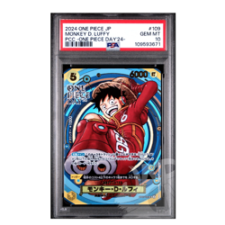 One Piece Card Monkey D. Luffy OP07-109 One Piece Day Promo Jap - PSA 10 GEM MT - Image 1