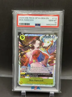 Boa Hancock - One Piece Azure Seas Seven OP14 EB04-112 SR PSA 10 Waifu - Image 2