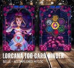 Disney Lorcana Card Binder Belle Mystic Lore Book Card Binder New, Sealed! - Image 1