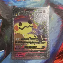 Mimikyu VMAX HP300 Ominous Numbers Max Shadow silver Foil Fan Art Pokemon Card - Image 1