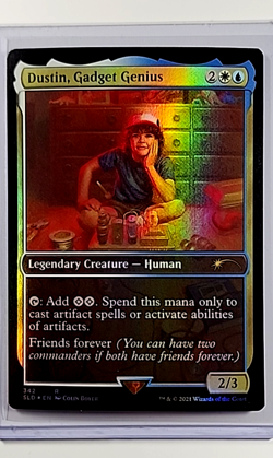 MTG Magic the Gathering Secret Lair Stranger Things Foil Dustin Gadget Genius - Image 1