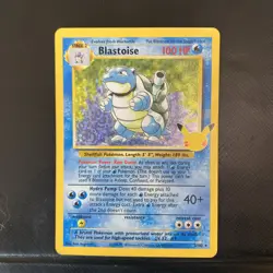 Blastoise 2/102 Celebrations Holo Rare Base Set 25th Anniversary Pokemon Card - Image 1