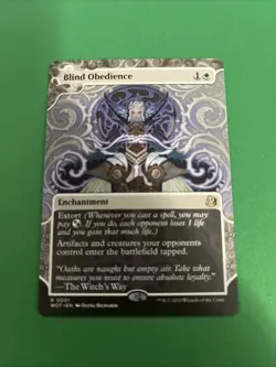 MTG Magic The Gathering Blind Obedience - Wilds of Eldraine (WOT) Rare NM - Image 1