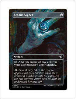 Arcane Signet, Borderless Art, Commander Masters, Magic MTG NM - Image 1