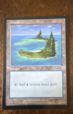 Island (336) Urza's Saga Regular Magic The Gathering MTG M/HP - Image 2