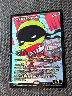 Dark Leo and Shredder - Showcase - Foil - 289 - MTG: TMNT - Image 1