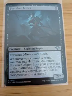 MTG Forsaken Miner (FOIL) 088 Outlaws of Thunder Junction M/NM Free UK P&P - Image 1