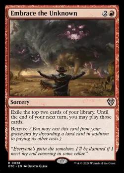 MTG Embrace the Unknown ** Outlaws of Thunder Junction Commander ** English - Image 1