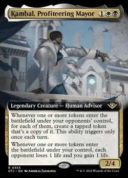 MTG Kambal, Profiteering Mayor Extended Art ** Outlaws of Thunder Junction ** En - Image 1