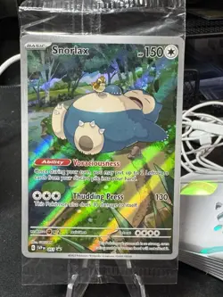 Pokemon TCG Snorlax #051 Holo Full Art Promo Card 151 Near Mint Sealed - Image 1