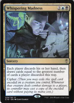 MTG Whispering Madness (229) | NM | Commander 2016 (C16) - Image 1