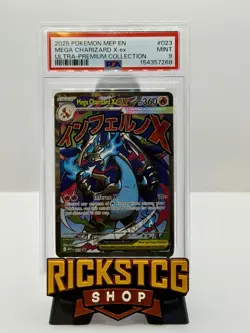 2025 POKEMON MEP EN-ME BLACK STAR PROMO #023 MEGA CHARIZARD X EX PSA 9 - Image 1
