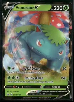 Pokemon - Venusaur V SWSH100 Promo Sword & Shield NM - Image 1