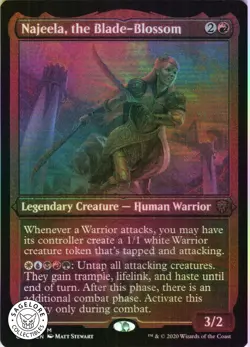MTG Najeela, the Blade-Blossom (Etched) (514) | NM Foil | Commander Legends - Image 1