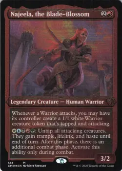 MTG Najeela, the Blade-Blossom (Etched) (514) | NM Foil | Commander Legends - Image 2