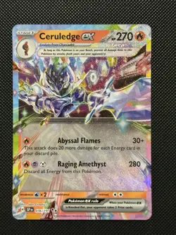 Pokemon Surging Sparks - Ceruledge Ex - 036/191 - Full Art - M/NM - Image 2
