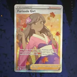 Pokemon TCG Furisode Girl 190/195 Silver Tempest Full Art Holo - Image 1