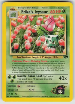 Erika's Ivysaur 41/132 Uncommon Gym Challenge Pokemon Unlimited Lightly Played - Image 1