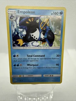 Pokemon Empoleon Ultra Prism 034/156 Cracked Ice Holo Near Mint English - Image 1