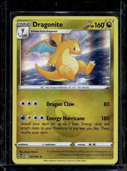 Pokemon Dragonite 131/195 Silver Tempest Holo Rare NM Near Mint - Image 1