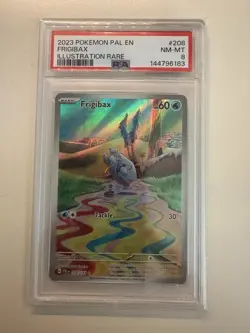 ⭐ PSA 8 NM-MINT ⭐ Frigibax Illustration Rare Paldea Evolved Pokemon 208/193 - Image 1
