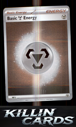 Reverse Holofoil Basic Metal Energy - 008 8 Pokemon Common MEE: Mega Evolution E - Image 1