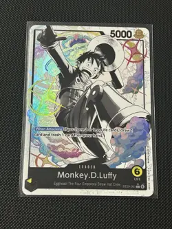 One Piece Egg Head Starter Deck ST29 Monkey.D.Luffy Alt Art ST29-001 Leader - Image 1