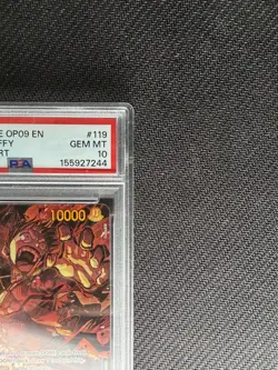 2024 One Piece Monkey D Luffy Op09-119 Alternate Art Psa 10 Card English - Image 3