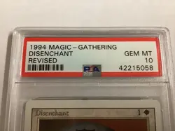 MTG Revised DISENCHANT PSA 10 (5058) Graded Power - Image 3