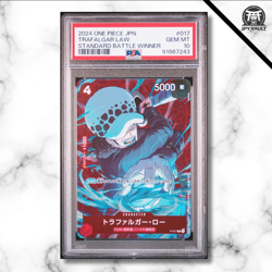 One Piece Card Jap - Trafalgar Law Promo Alt #017 - Std Battle Winner - PSA 10 - Image 1