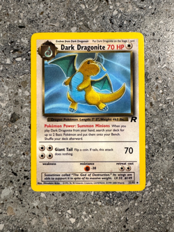 Pokemon TCG Cards Dark Dragonite 22/82 Team Rocket Rare EXC-NM - Image 1