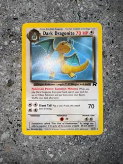 Pokemon TCG Cards Dark Dragonite 22/82 Team Rocket Rare EXC-NM - Image 3