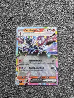 Pokemon TCG Surging Sparks Ceruledge EX Double Rare Card 036/191 NM Condition - Image 1