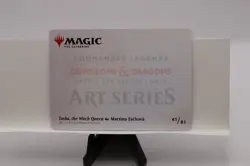 Magic the Gathering Tasha, the Witch Queen Art Card 41/81 golden signature - Image 2