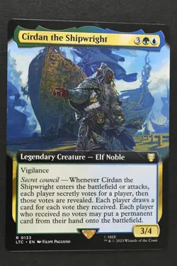 Magic The Gathering: Cirdan the Shipwright - LTC - Extended Art Rare - LP - MTG - Image 1