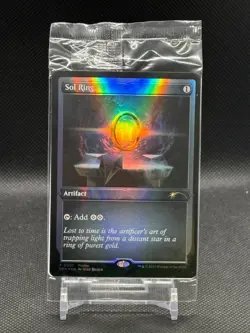 MTG PLAYING CARD Sol Ring - Buy-A-Box Promos FOIL Plastic Sealed NM P0001 - Image 1